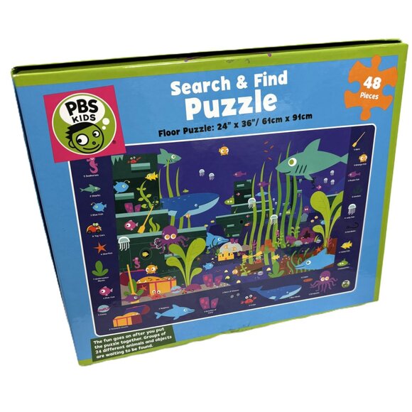 PBS Search & Find Ocean Fish 48 pc Puzzle EUC - Picture 5 of 11